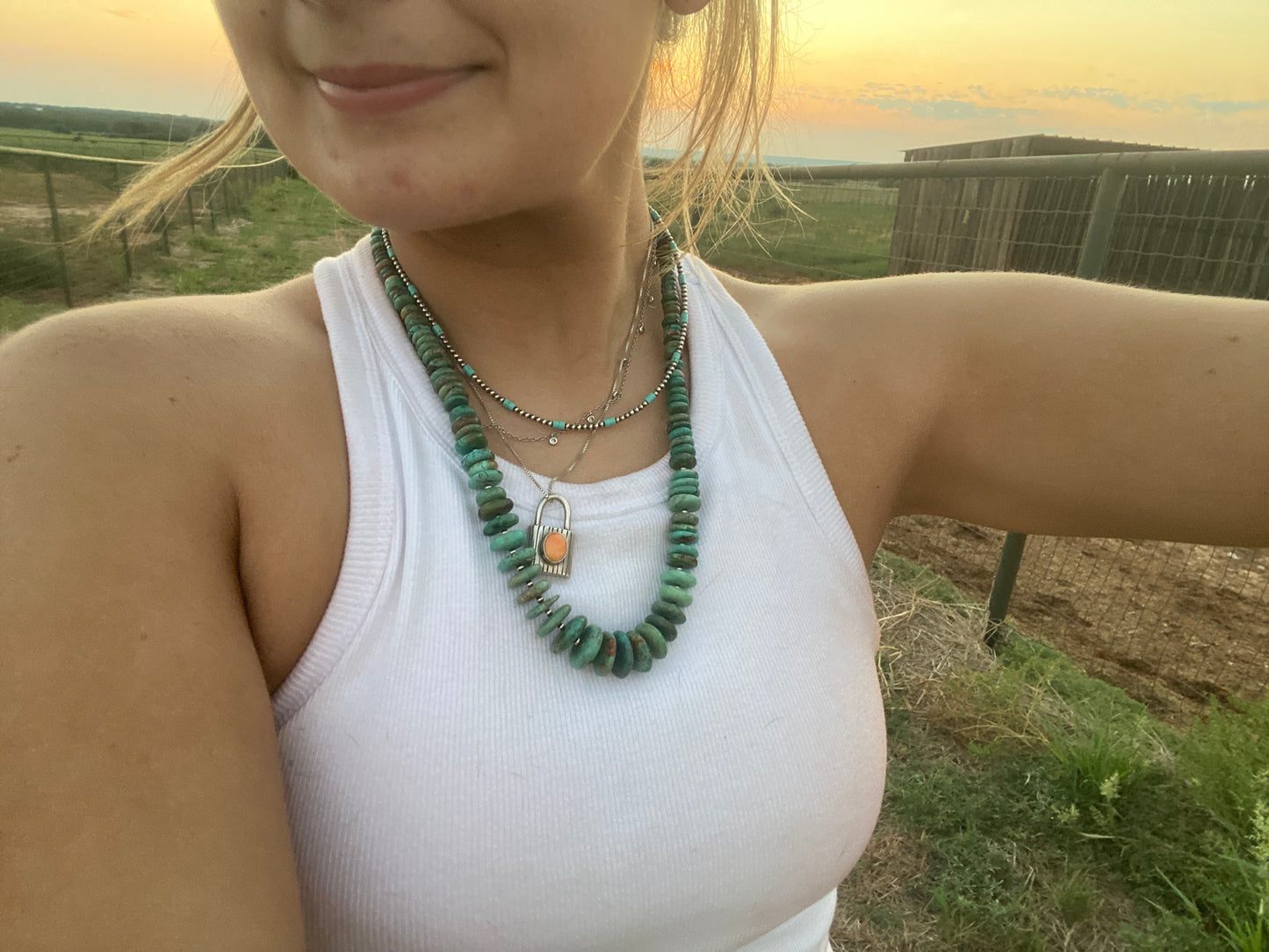 River Turquoise Necklace